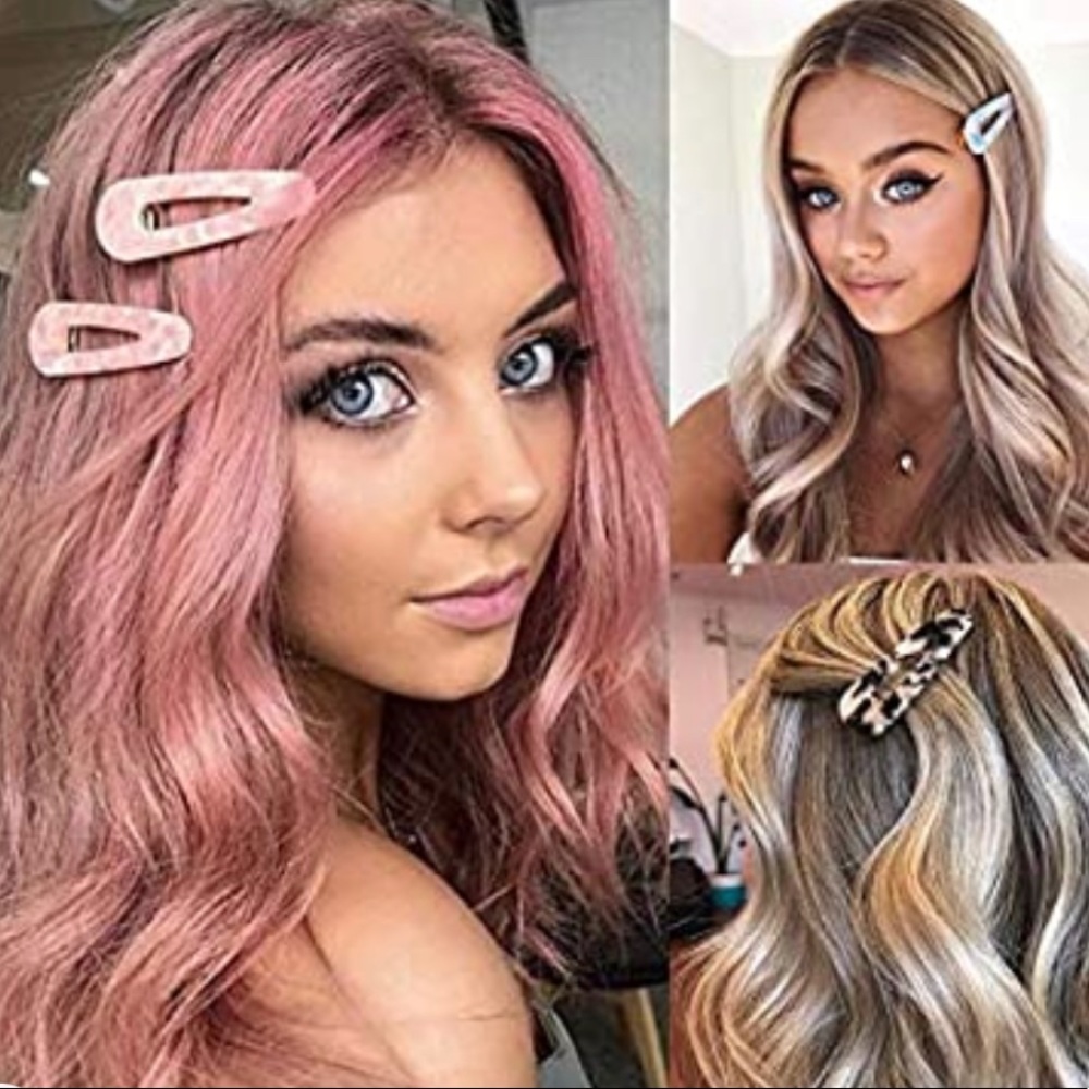 6 assorted large fashion hair clips